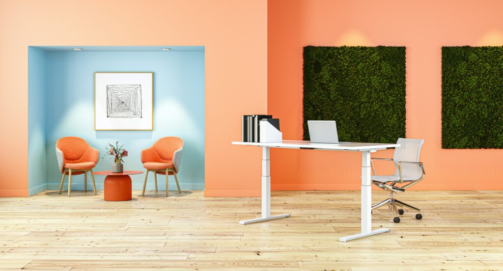 showroom stehschreibtisch