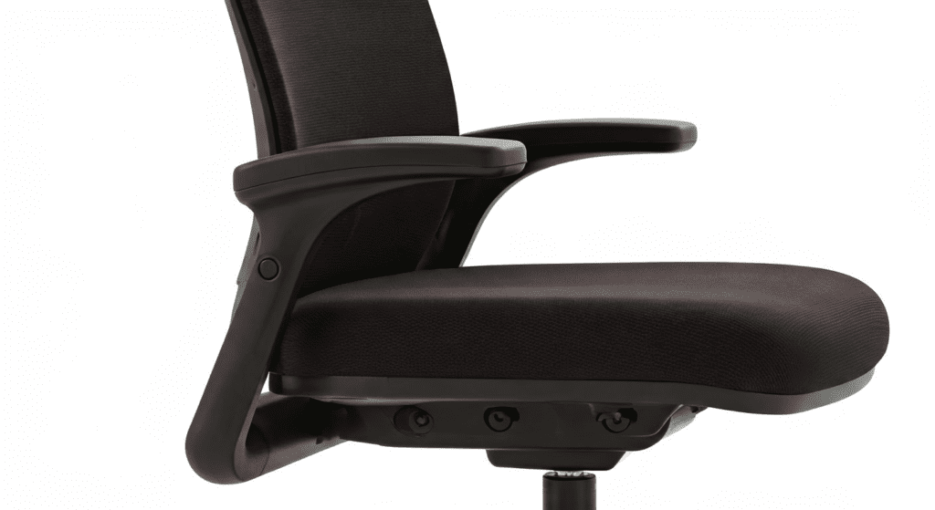 closeup ergonomischer Bürostuhl ergonomischer Stuhl armlehnen