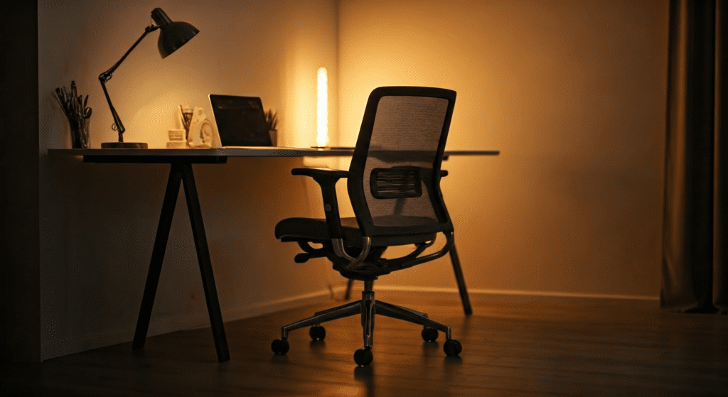 homeoffice ergonomic chair gemütlicher Ergonomischer Bürostuhl im Homeoffice